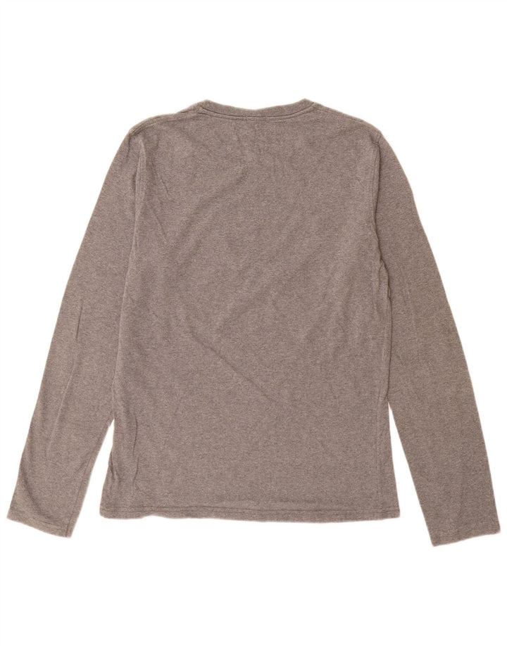 Benetton Boys Grafisk Top Langærmet 15-16 år Medium Grey Flecked
