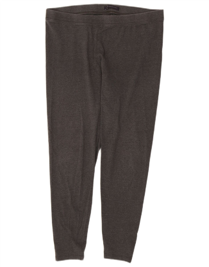 Marks & Spencer Womens Crop Leggings UK 16 Large Grey Cotton