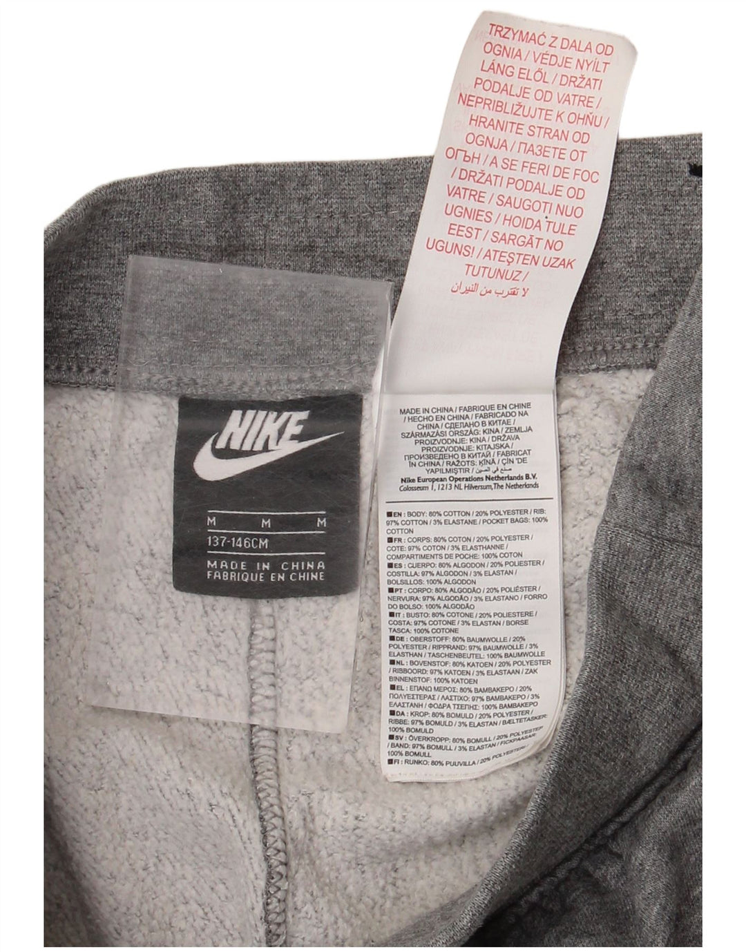 Nike Drenge træningsdragt Bukser Joggers 10-11 år Medium Grå Bomuld