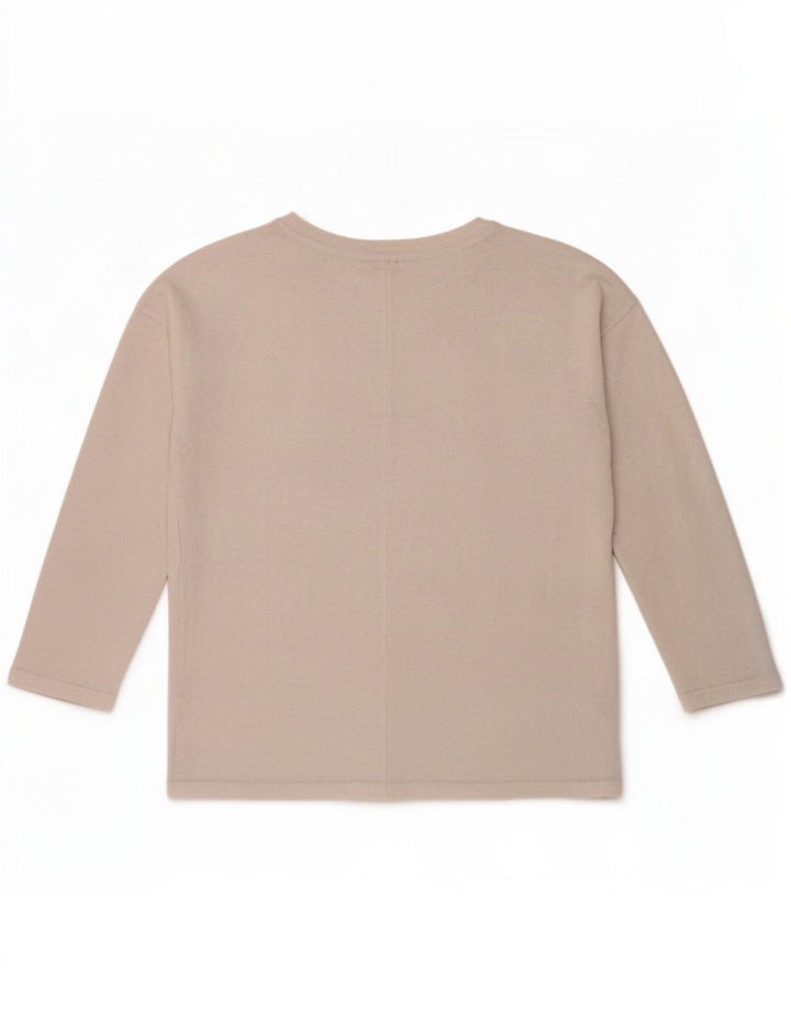 Zara Dame Trafaluc Top Langærmet UK 14 Medium White