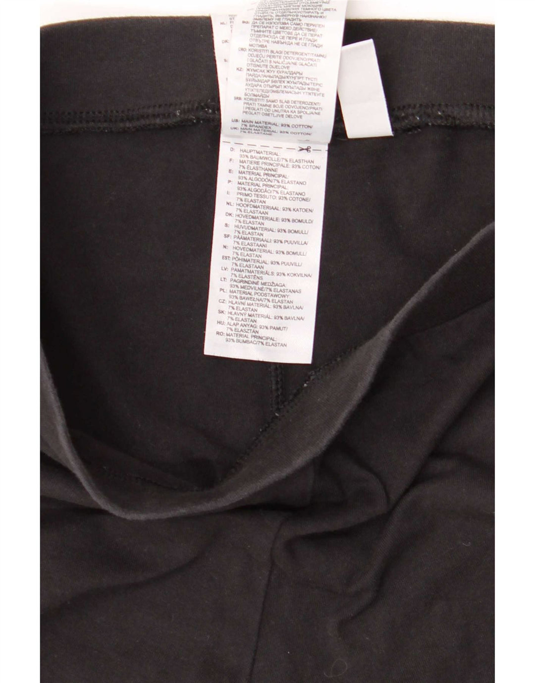 Adidas Dame Leggings UK 10 Small Black Bomuld