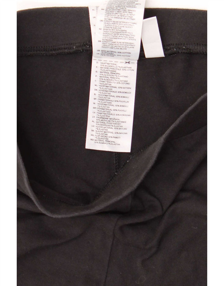 Adidas Dame Leggings UK 10 Small Black Bomuld