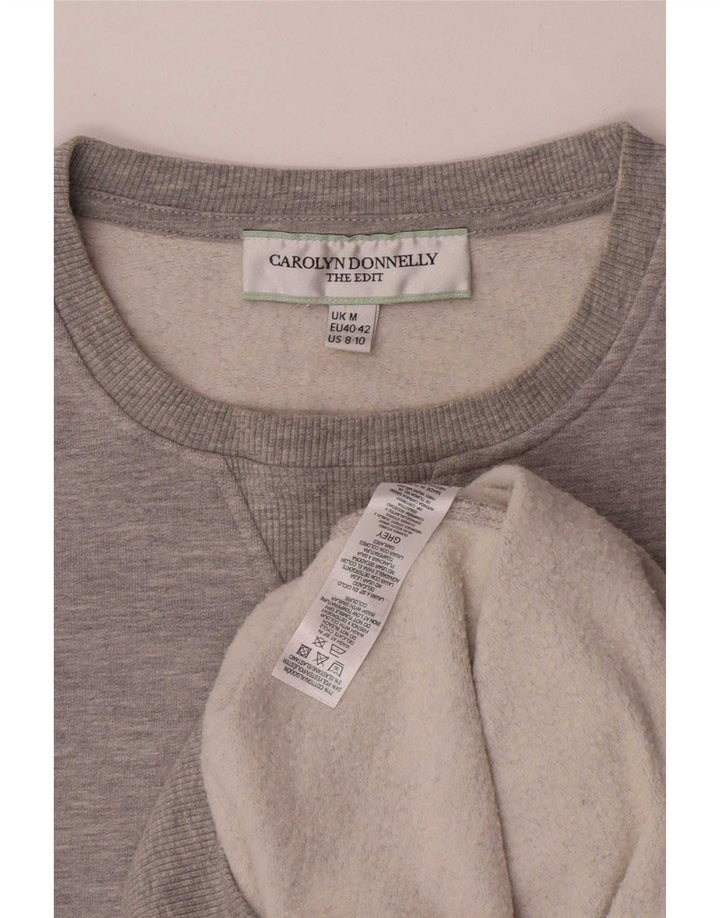 Carolyn Donnelly Dame Oversized Sweatshirt Jumper UK 14 Medium Grey