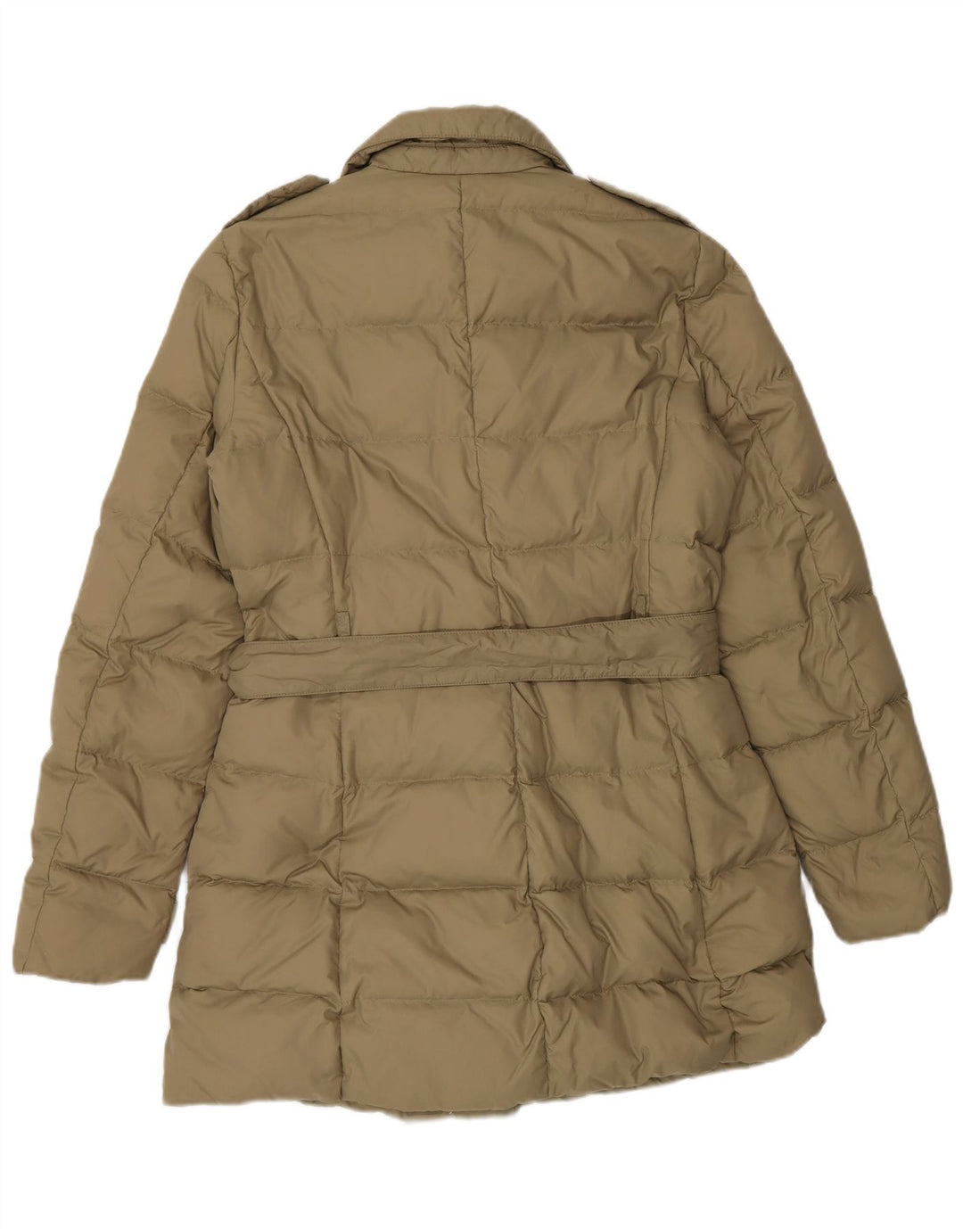 Aspesi Womens Military Dobbeltradet Polstret Frakke UK 10 Small Beige