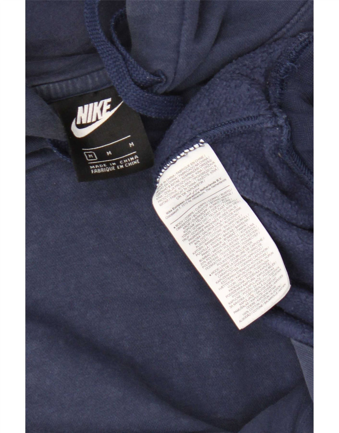Nike Herre hættetrøje Jumper Medium Marineblå Fair Isle Bomuld