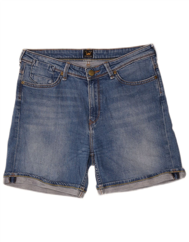 Lee Womens Boyfriend Denim Shorts W29 Medium Blue Bomuld