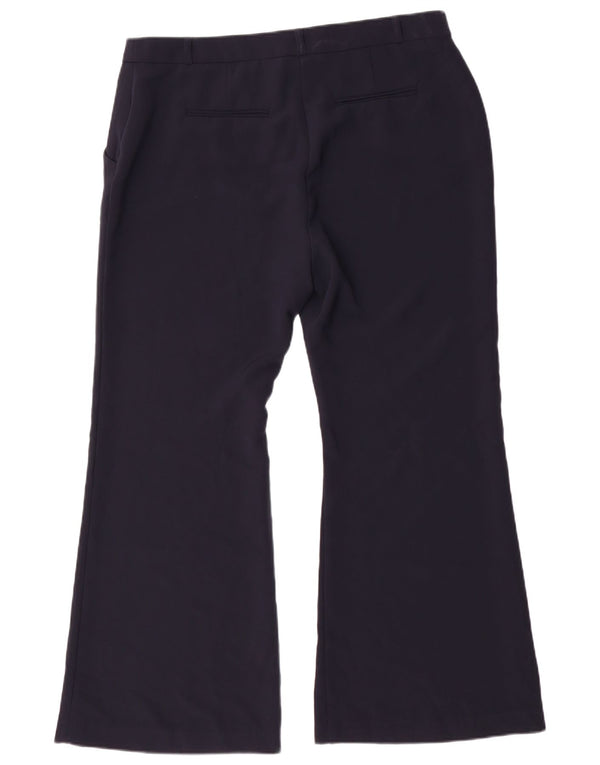 Marks & Spencer Dame Bootcut Chino Bukser UK 18 XL W36 L30 Navy Blue