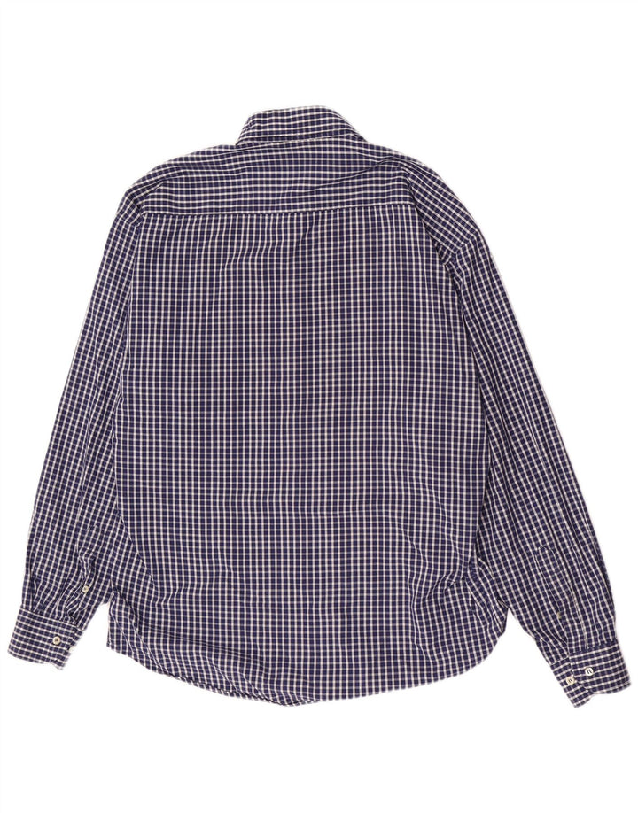 Fila Herre Regular Fit skjorte Medium Marineblå Gingham Cotton