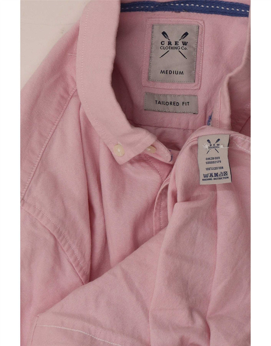 Crew Clothing Herre skræddersyet Fit Shirt Medium Pink Bomuld
