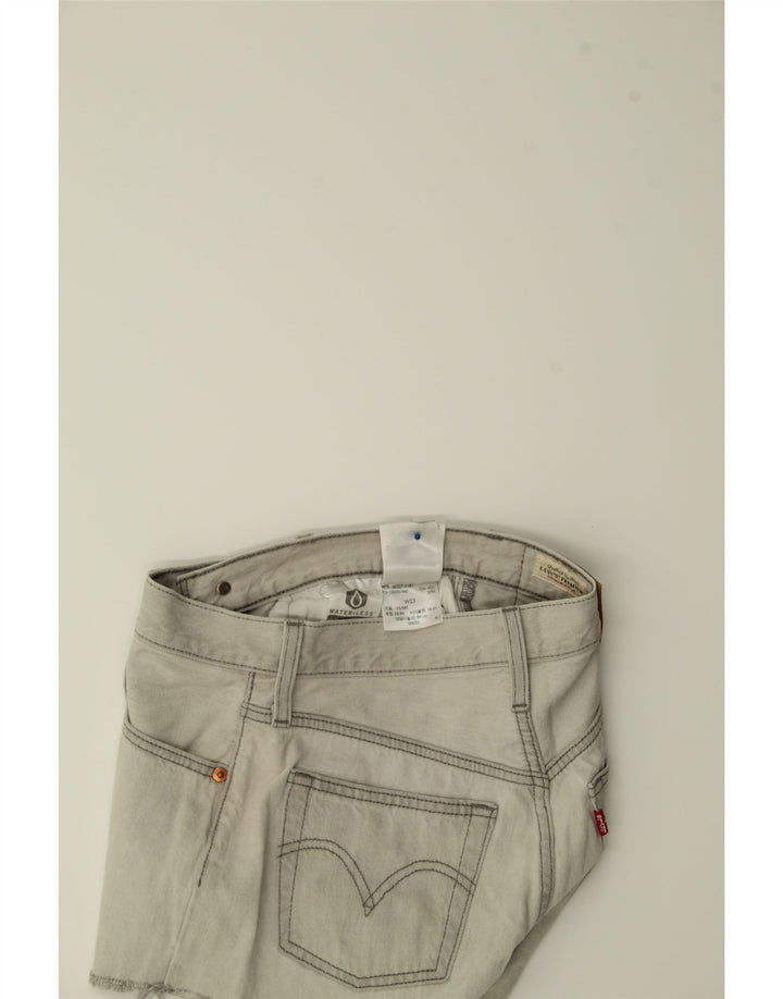 LEVI'S Womens 501 Denim Shorts W23 2XS Grey Cotton Vintage Levi's and Second-Hand Levi's from Messina Hembry 