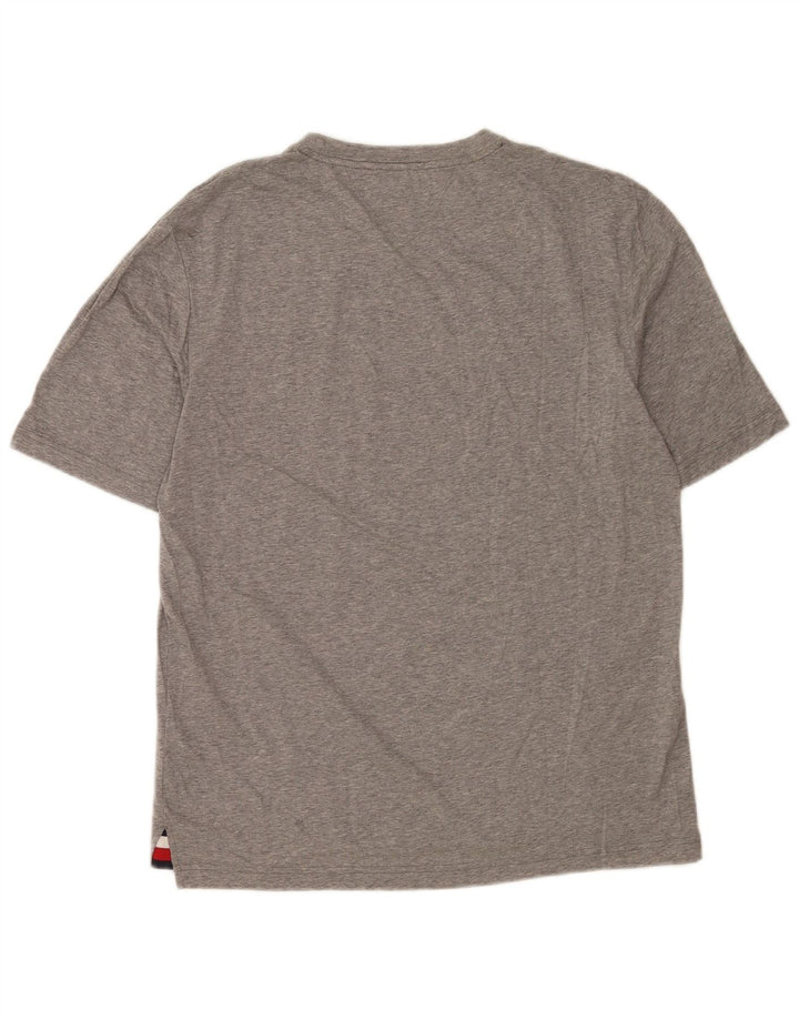 Tommy Hilfiger Herre T-Shirt Top XL Grå Bomuld