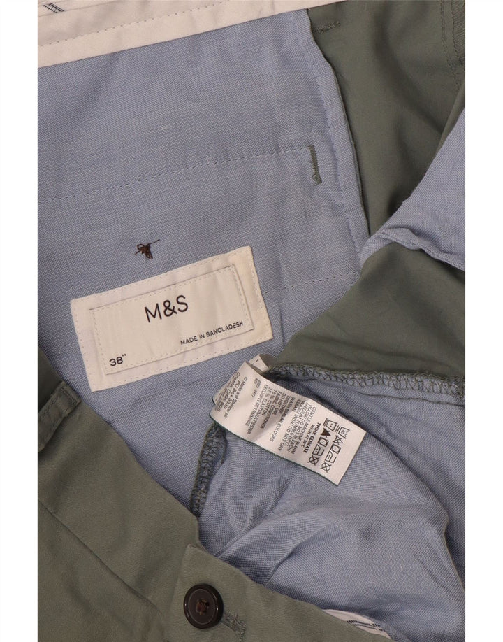 Marks & Spencer Herre Chino Shorts W38 XL Khaki Bomuld