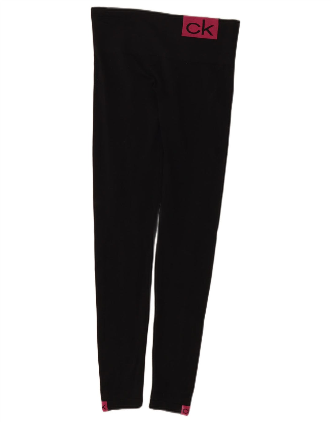Calvin Klein Grafiske Leggings til kvinder UK 8 Lille sort polyamid