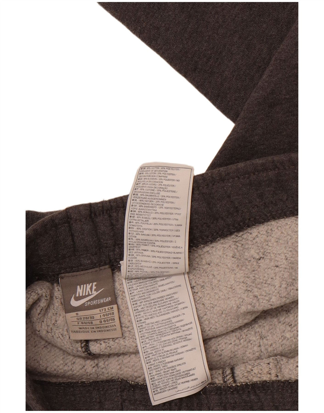 Nike Herre grafisk træningsdragt Bukser Joggers Små Grå Bomuld Sports