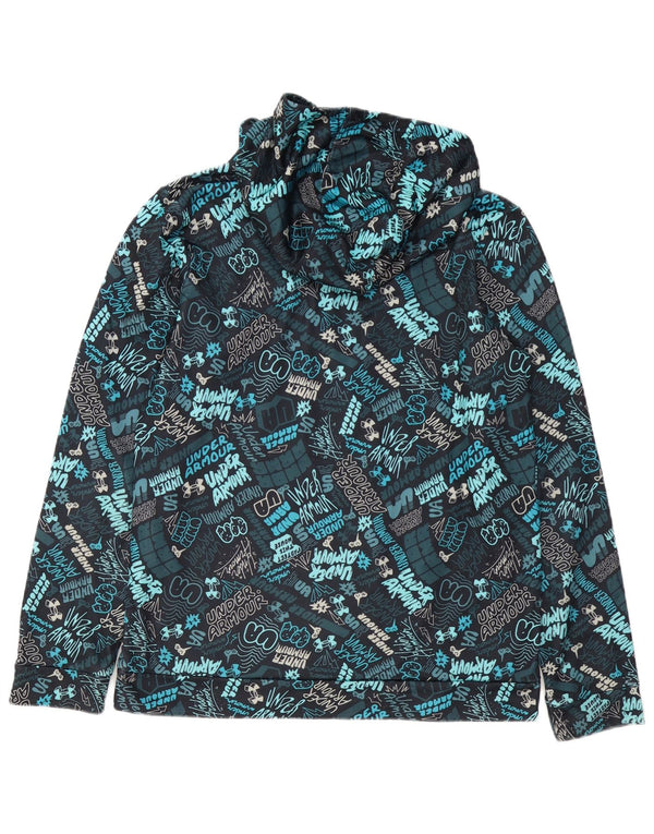Under Armour Boys grafisk hættetrøje 13-14 år XL Blå polyester