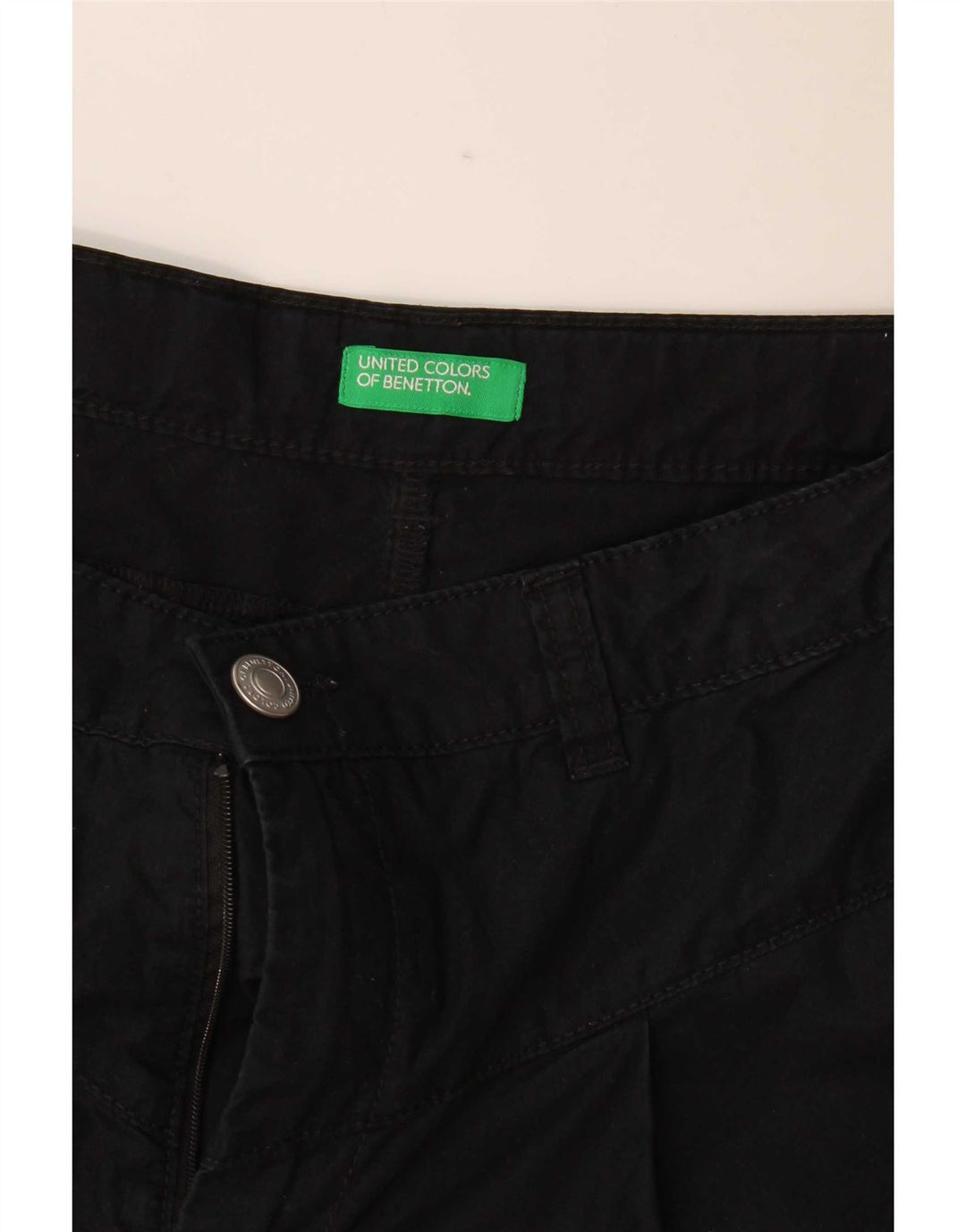 Benetton denimshorts til kvinder W28 Medium Sort
