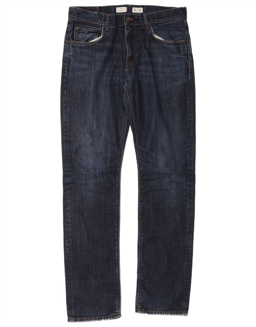 Tommy Hilfiger Herre Mercer Regular Fit Straight Jeans W34 L34 Marineblå