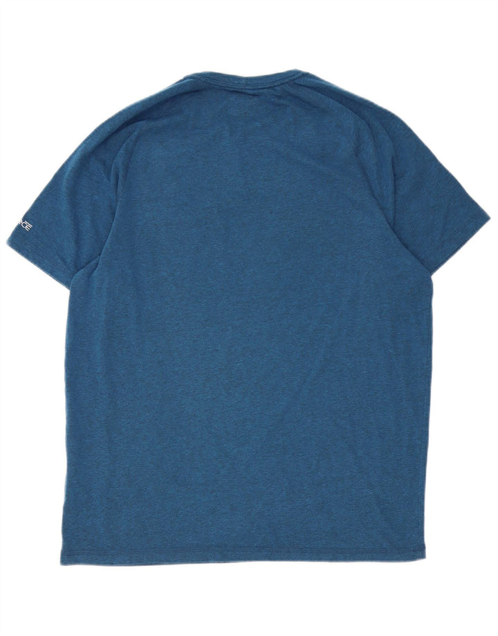CARHARTT Herre Relaxed Fit T-Shirt Top Medium Blue Polyester