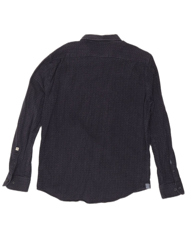 PEPE jeans herreskjorte XL marineblå plettet bomuld