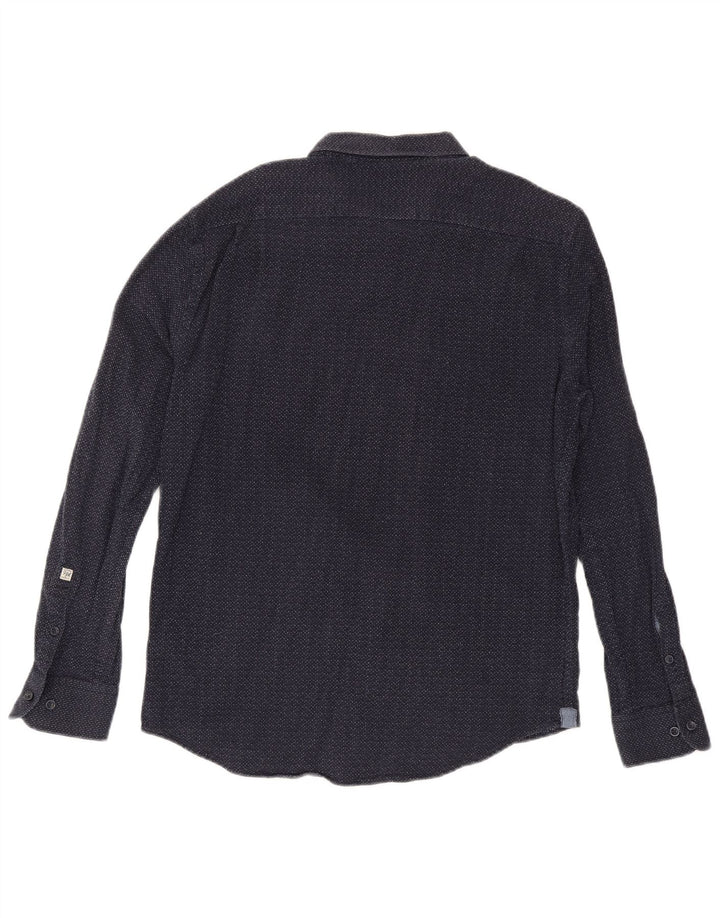 PEPE jeans herreskjorte XL marineblå plettet bomuld