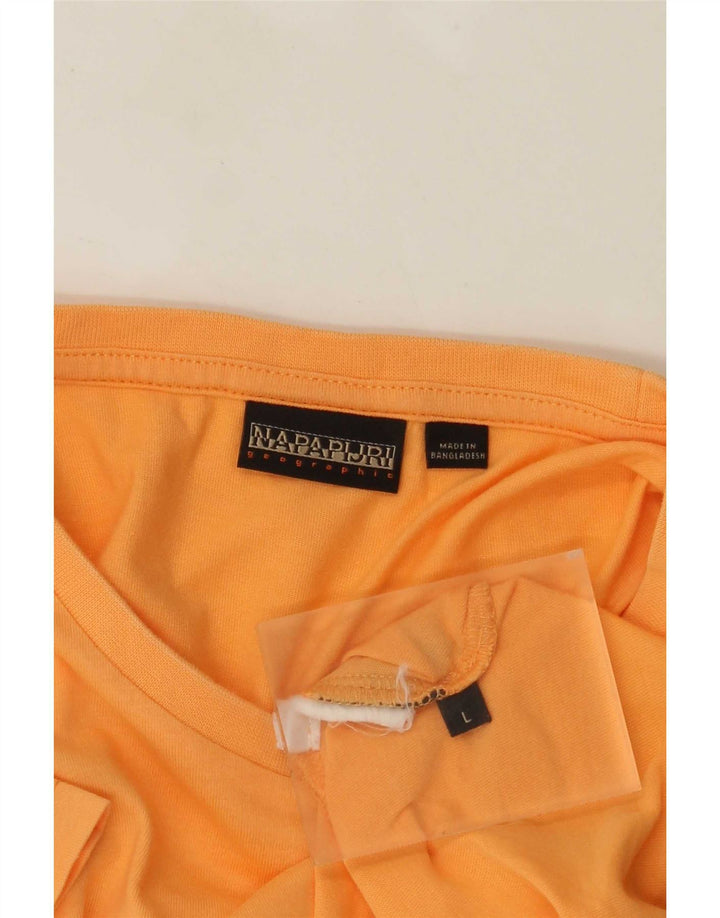 NAPAPIJRI Herre Geographic T-Shirt Top Stor Orange