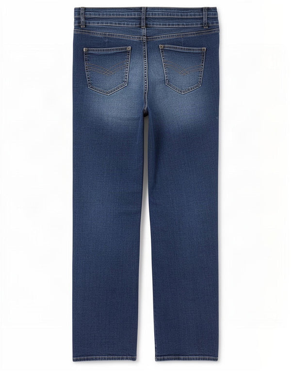 Marks & Spencer Womens Autograph Straight Jeans UK 18 XL W36 L30 Blue