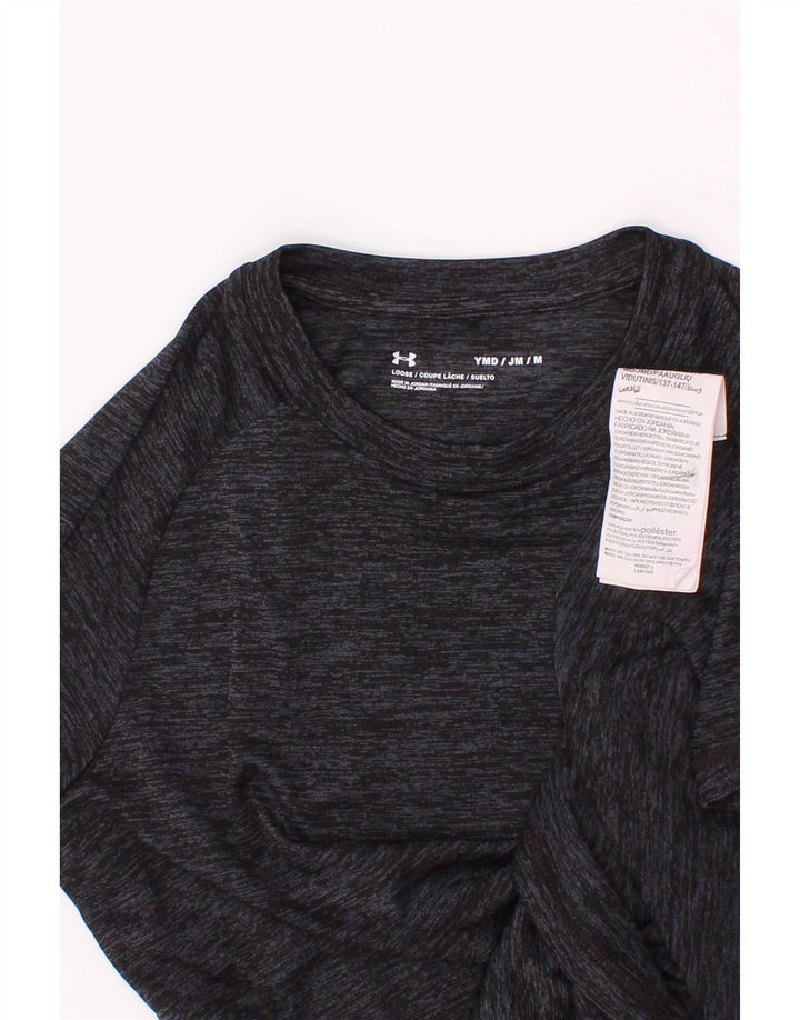 Under Armour Boys T-Shirt Top 9-10 år Medium Grey Flecked Polyester
