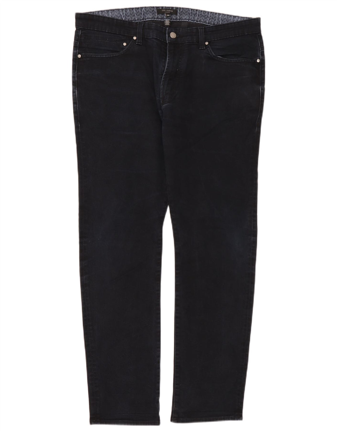 Ted Baker Herre Slim Jeans W36 L32 Marineblå Bomuld