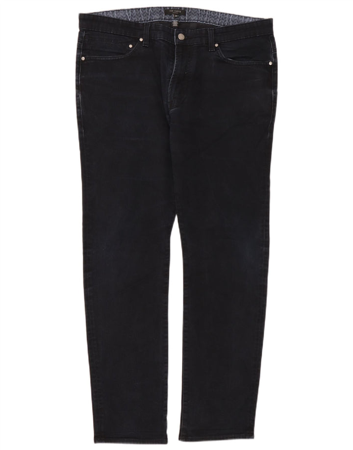 Ted Baker Herre Slim Jeans W36 L32 Marineblå Bomuld
