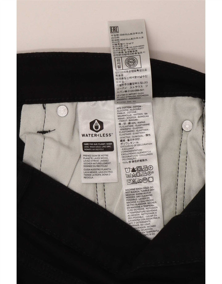 Levi's Herre 512 Slim Tapered Jeans W32 L32 Sort Bomuld