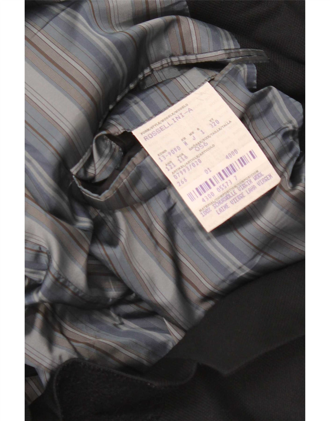 Hugo Boss Herre 3-knaps blazerjakke EU 56 3XL Sort Virgin Wool