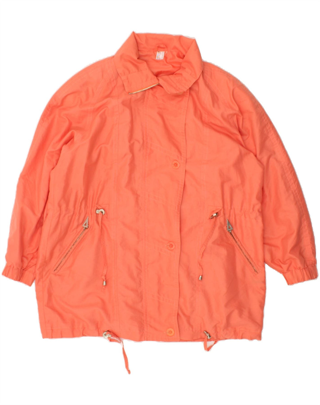 VINTAGE Womens Oversized Rain Jacket UK 12  Medium Pink Polyester | Vintage Vintage | Thrift | Second-Hand Vintage | Used Clothing | Messina Hembry 