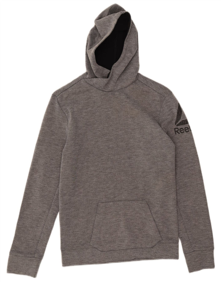 Reebok Grafisk hættetrøje til mænd XS Grå polyester