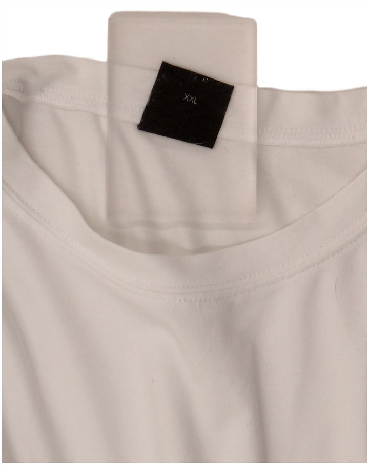 Hugo Boss Herre T-Shirt Top 2XL Hvid