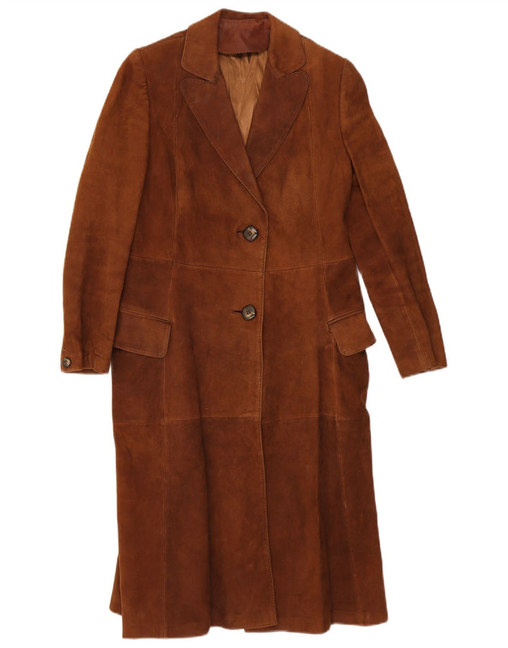 Vintage ruskindsfrakke til kvinder IT 44 Medium Brun