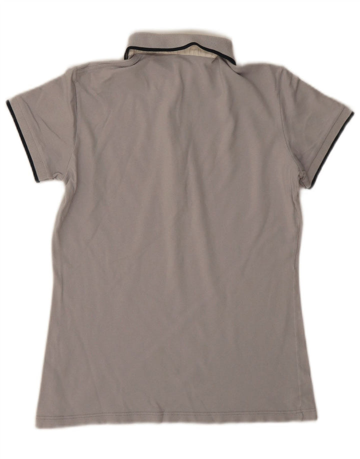 Fred Perry Dame Polo Shirt UK 14 Large Grå