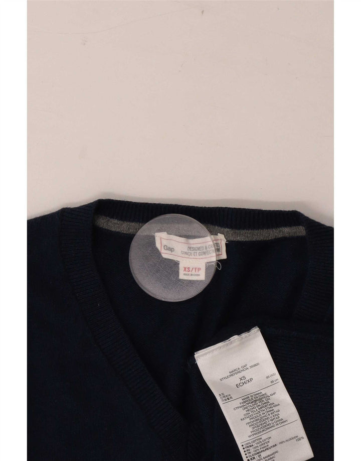 Gap Herre V-hals sweater XS Marineblå Bomuld