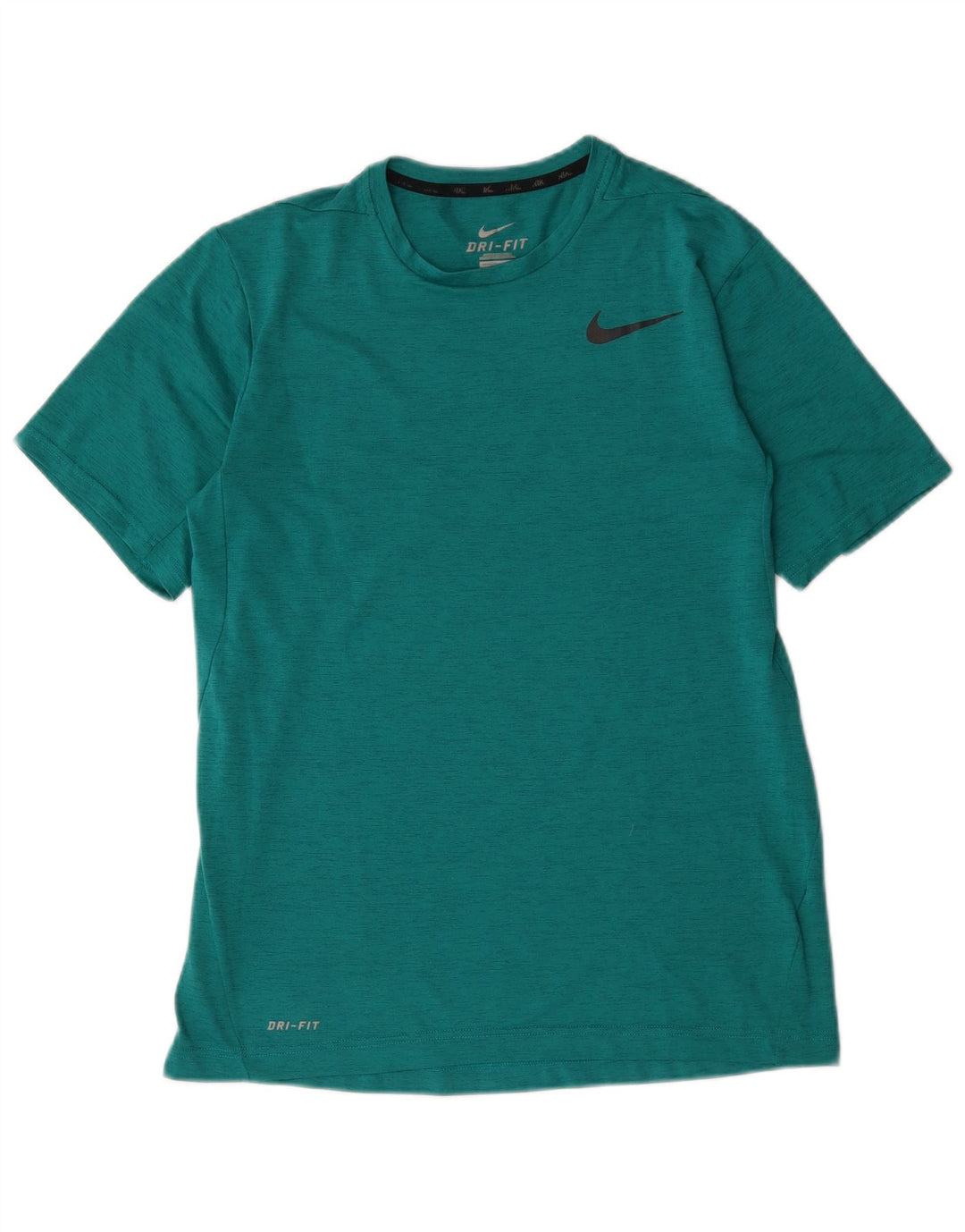Nike Herre Dri Fit T-shirt Top Medium Turkis Flecked Polyester