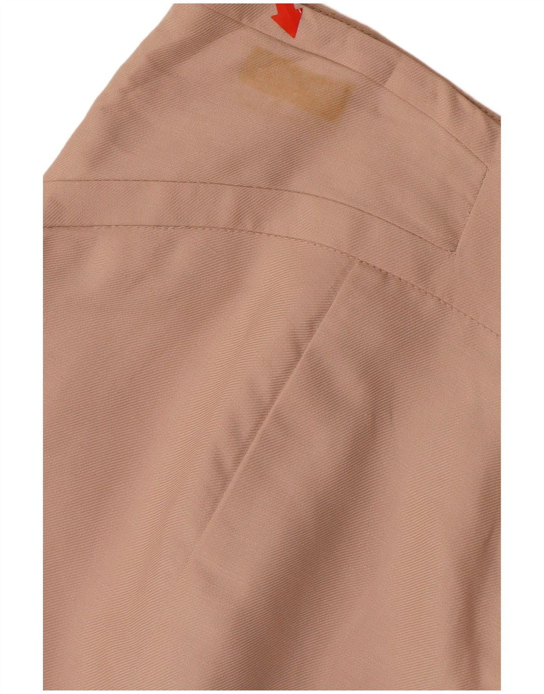 ZARA Blyantnederdel med høj talje til kvinder XL W32 Beige Rayon
