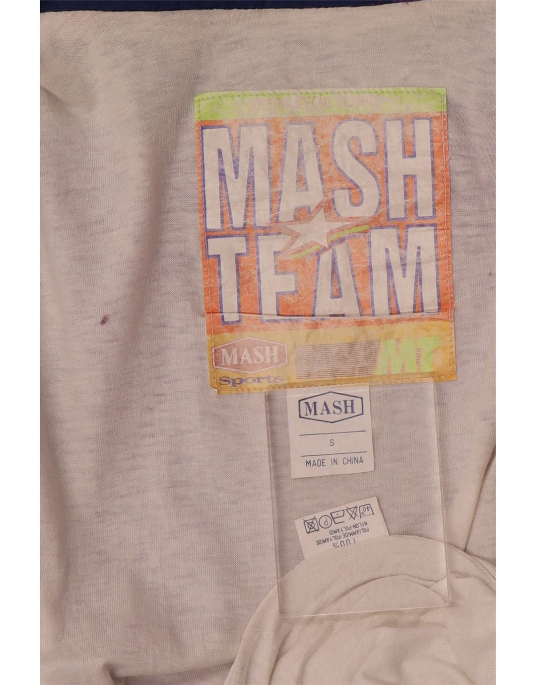 Mash Womens Oversized fuld træningsdragt UK 10 Small Navy Blue Colourblock