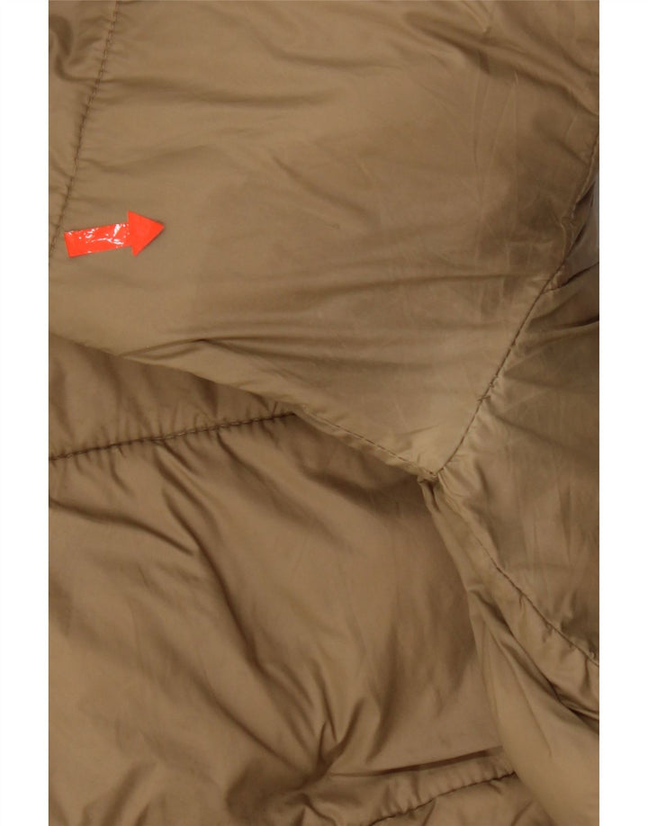 Zara Herre hættepolstret jakke UK 36 Small Beige