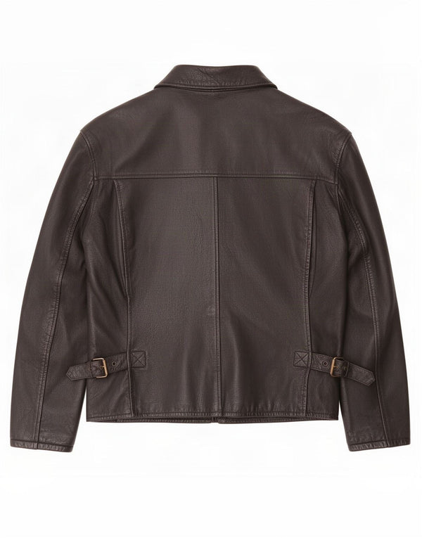 Vintage herre læderjakke UK 42 XL Sort