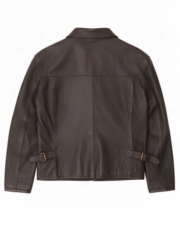 Vintage herre læderjakke UK 42 XL Sort
