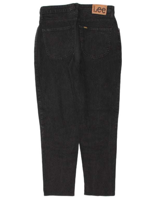 Lee Womens Virginia Højtaljede tilspidsede jeans W32 L26 Sort bomuld