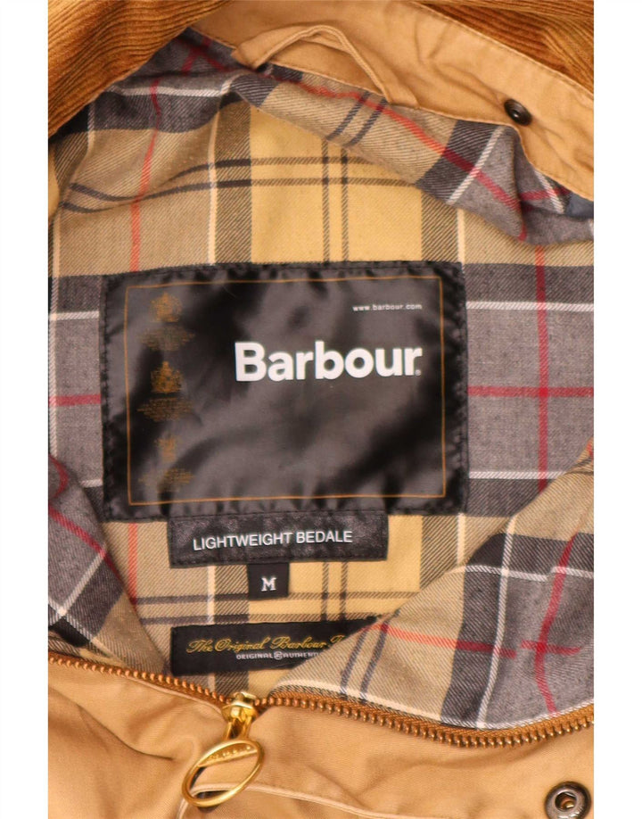 Barbour Herre Bedale Vokset Bomuldsjakke UK 38 Medium Beige Colourblock