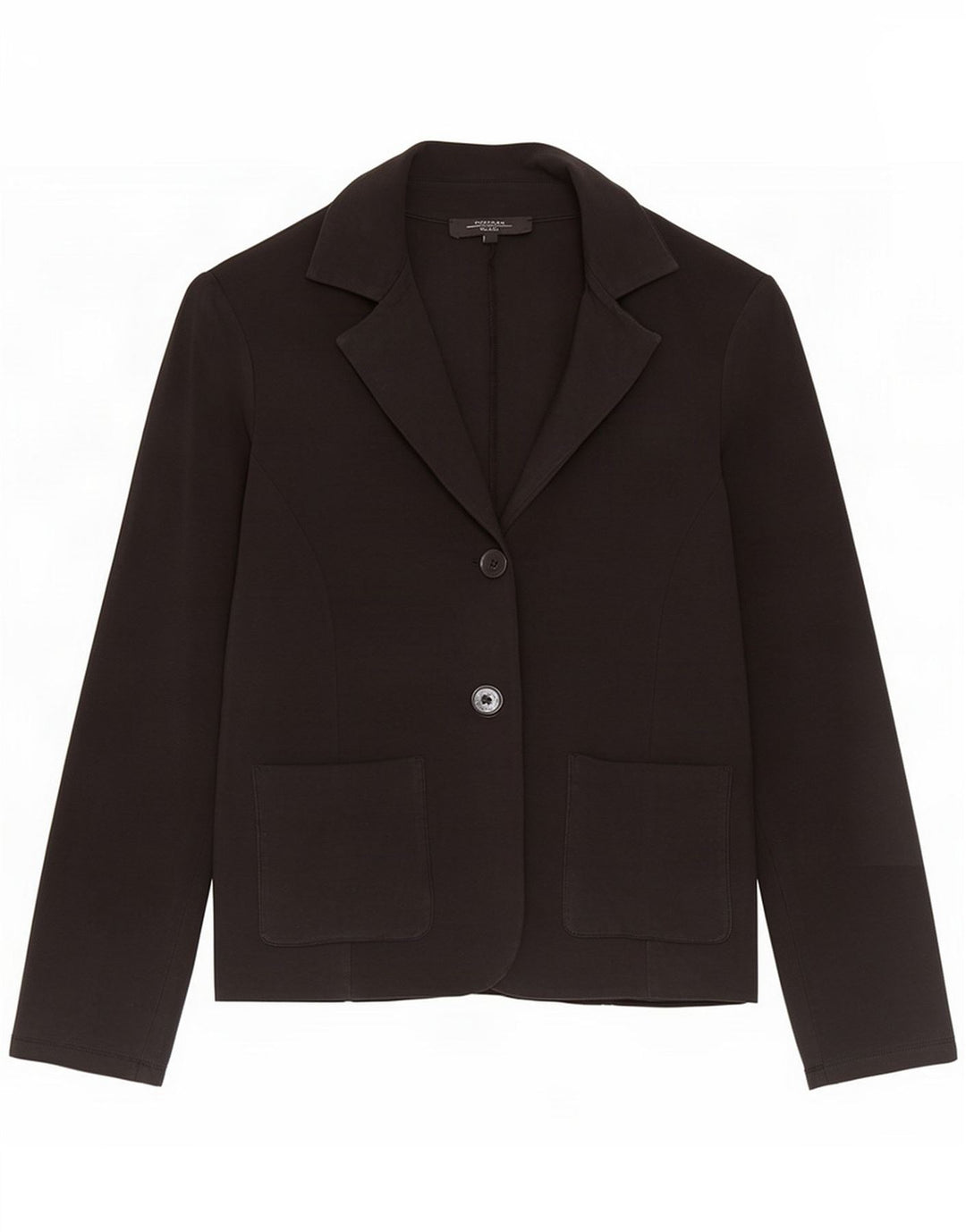 Max Mara Dame Weekend 2 Button Blazer Jacket UK 14 Large Black Lycra