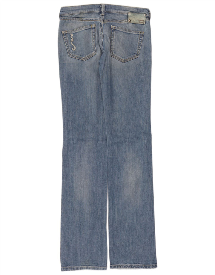 Diesel Dame Doozy Straight Jeans W27 L34 Blå Bomuld