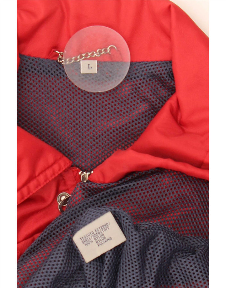 Vintage Herre Utility Jacket UK 40 Large Rød Nylon
