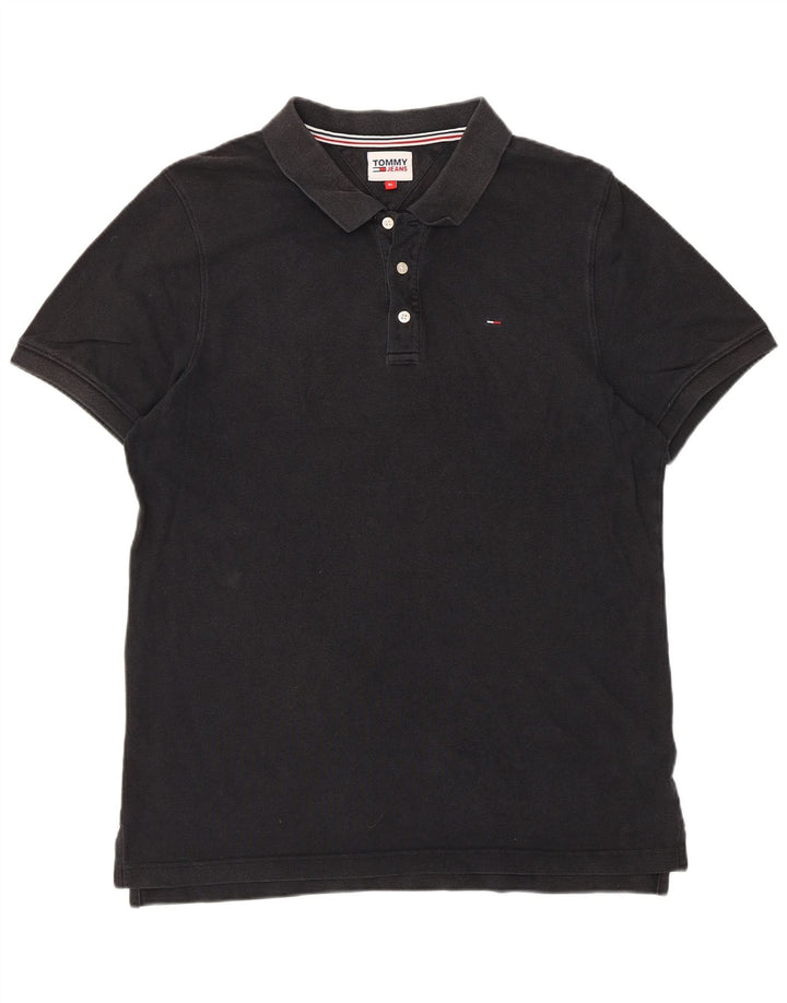 Tommy Hilfiger Herre Polo Shirt XL Sort Bomuld