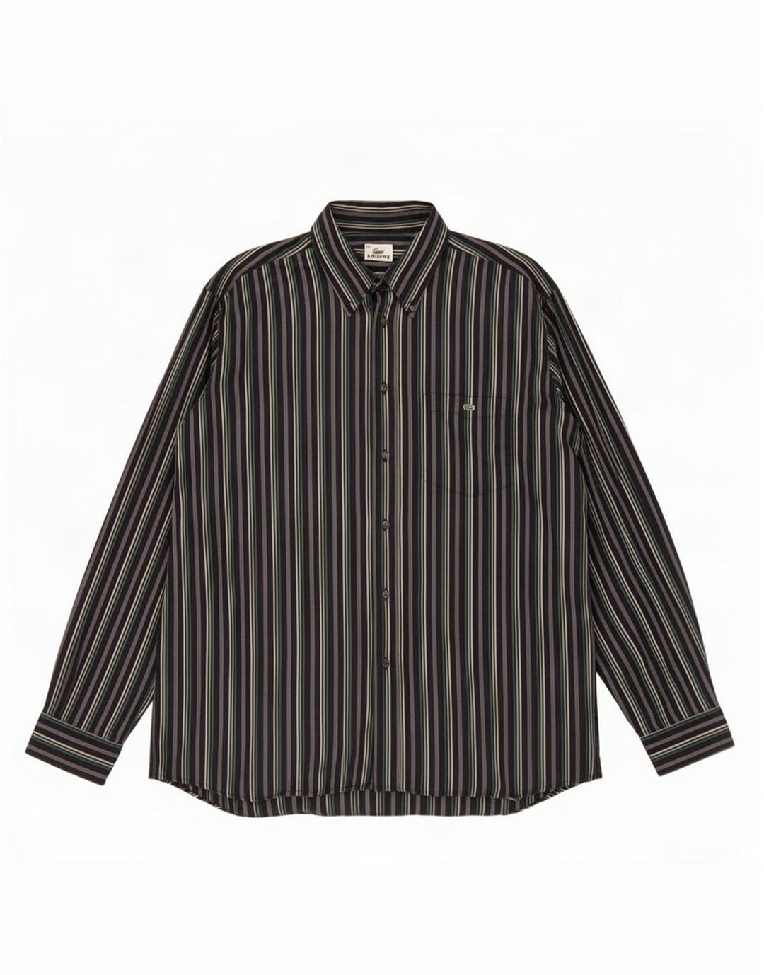 Lacoste Herreskjorte str. 43 Stor sortstribet